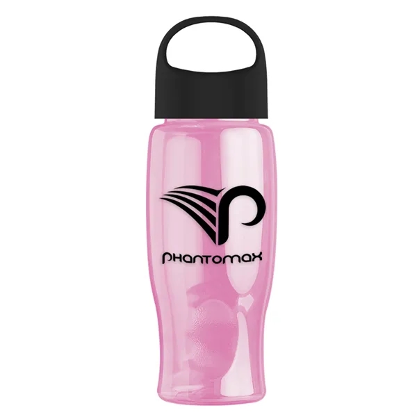 Poly-Pure - 27 Oz. Transparent Bottle With Oval Crest Lid... from ASI 40480 Koozie Group