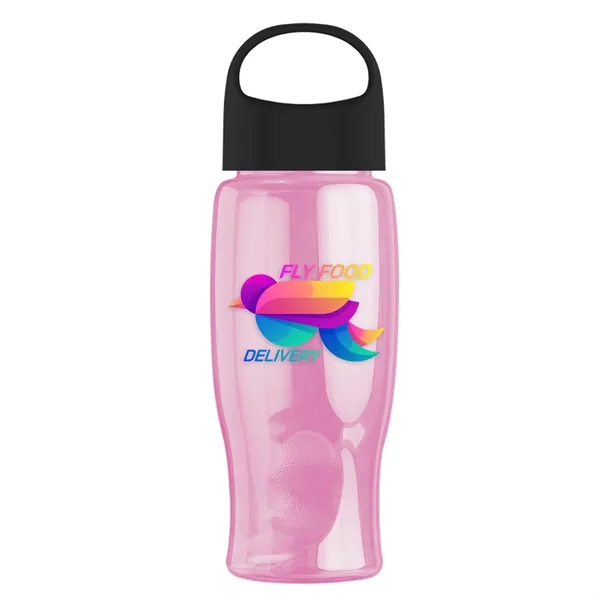 Poly-Pure - 27 Oz. Transparent Bottle With Oval Crest Lid... from ASI 40480 Koozie Group