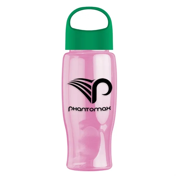Poly-Pure - 27 Oz. Transparent Bottle With Oval Crest Lid... from ASI 40480 Koozie Group
