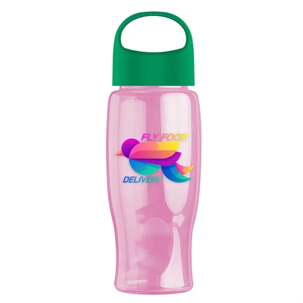 Poly-Pure - 27 Oz. Transparent Bottle With Oval Crest Lid... from ASI 40480 Koozie Group