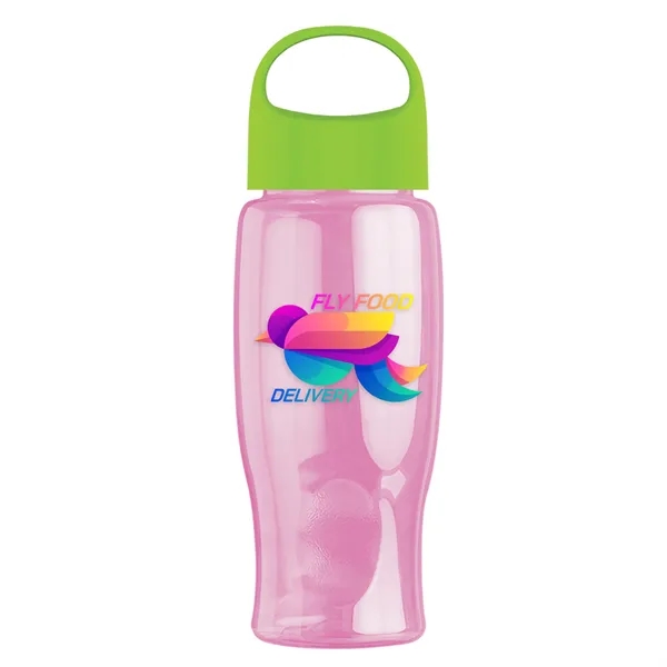 Poly-Pure - 27 Oz. Transparent Bottle With Oval Crest Lid... from ASI 40480 Koozie Group