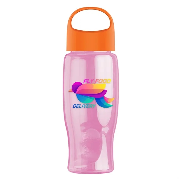 Poly-Pure - 27 Oz. Transparent Bottle With Oval Crest Lid... from ASI 40480 Koozie Group