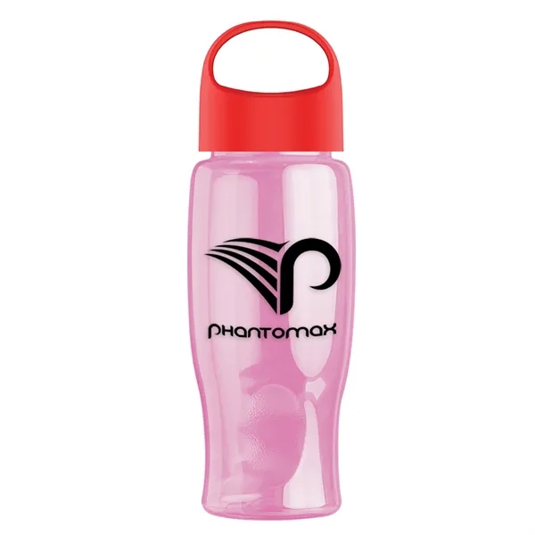 Poly-Pure - 27 Oz. Transparent Bottle With Oval Crest Lid... from ASI 40480 Koozie Group