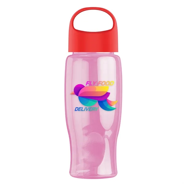 Poly-Pure - 27 Oz. Transparent Bottle With Oval Crest Lid... from ASI 40480 Koozie Group