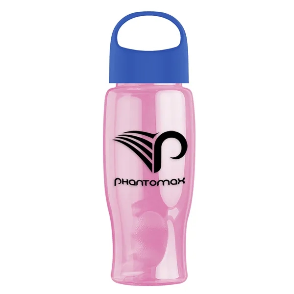 Poly-Pure - 27 Oz. Transparent Bottle With Oval Crest Lid... from ASI 40480 Koozie Group