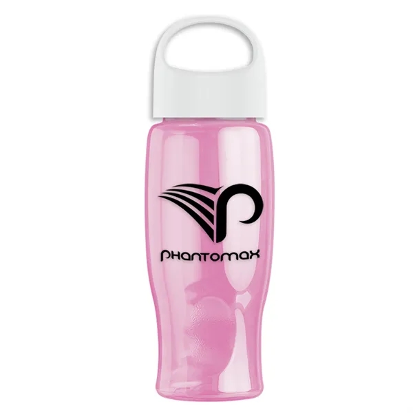 Poly-Pure - 27 Oz. Transparent Bottle With Oval Crest Lid... from ASI 40480 Koozie Group