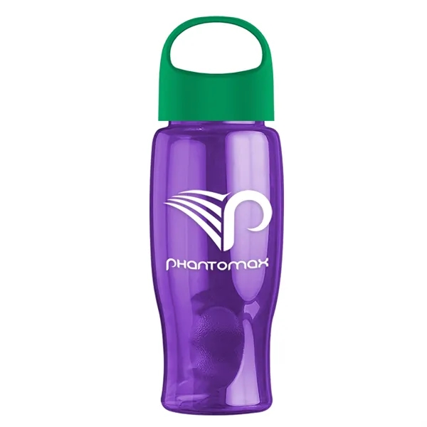 Poly-Pure - 27 Oz. Transparent Bottle With Oval Crest Lid... from ASI 40480 Koozie Group