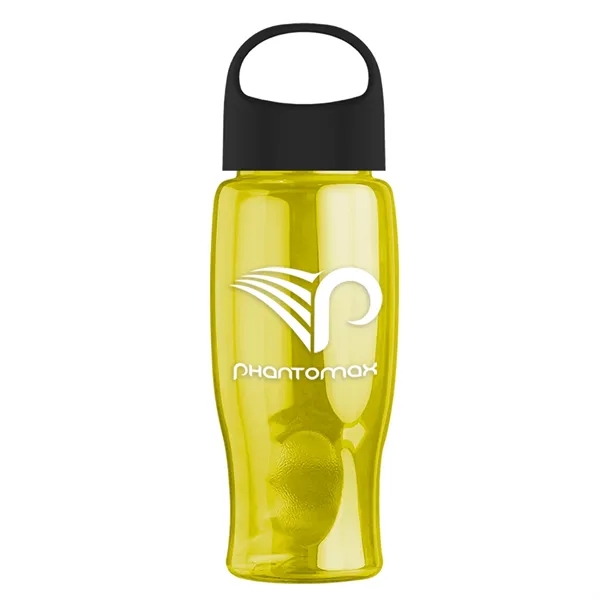 Poly-Pure - 27 Oz. Transparent Bottle With Oval Crest Lid... from ASI 40480 Koozie Group