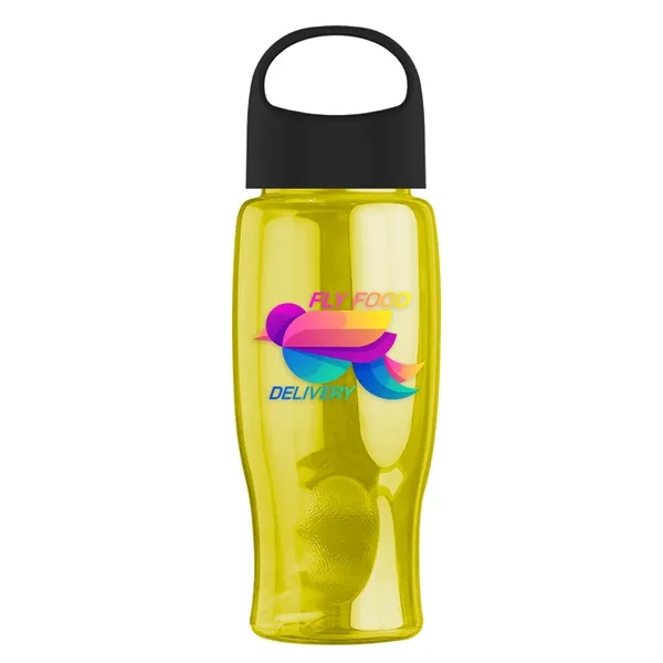 Poly-Pure - 27 Oz. Transparent Bottle With Oval Crest Lid... from ASI 40480 Koozie Group
