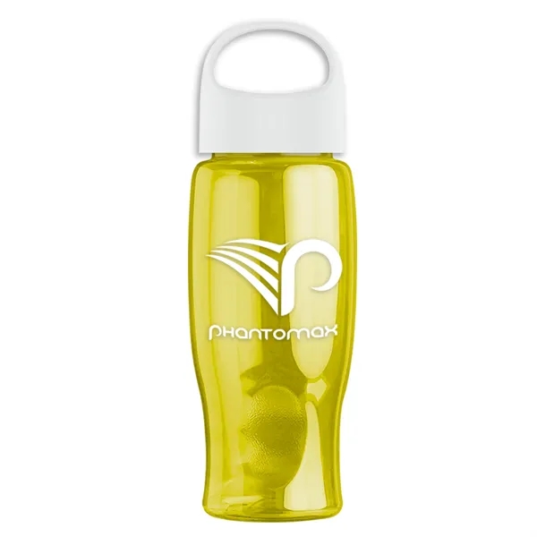 Poly-Pure - 27 Oz. Transparent Bottle With Oval Crest Lid... from ASI 40480 Koozie Group