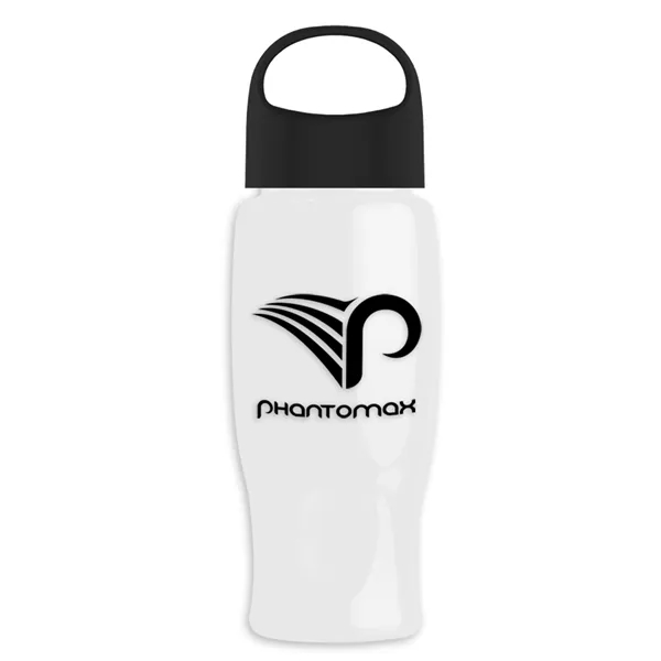 Poly-Pure - 27 Oz. Transparent Bottle With Oval Crest Lid... from ASI 40480 Koozie Group