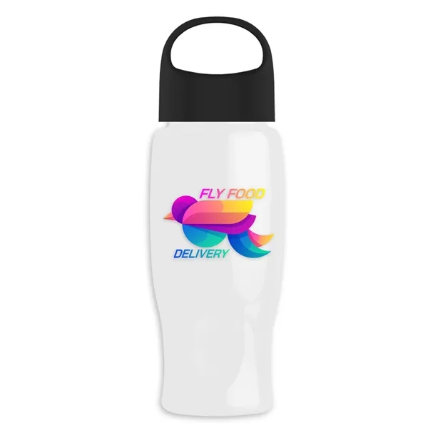 Poly-Pure - 27 Oz. Transparent Bottle With Oval Crest Lid... from ASI 40480 Koozie Group