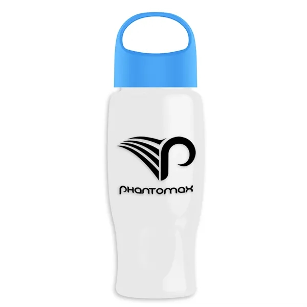 Poly-Pure - 27 Oz. Transparent Bottle With Oval Crest Lid... from ASI 40480 Koozie Group
