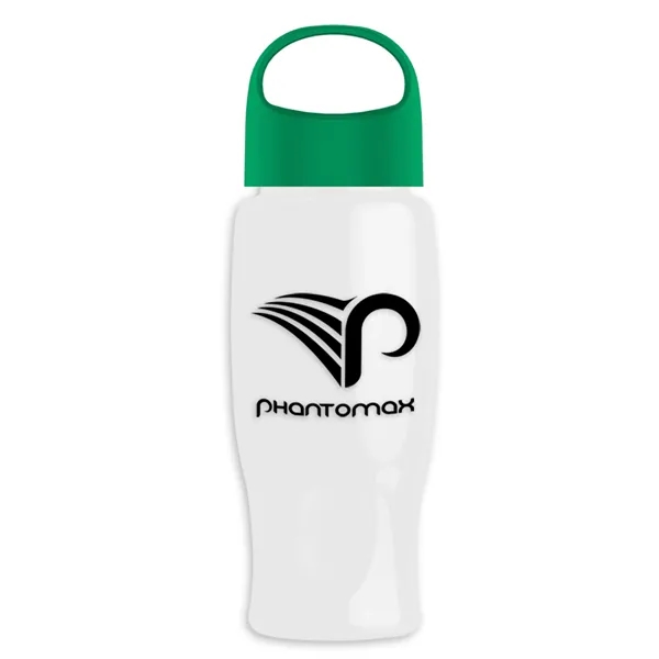 Poly-Pure - 27 Oz. Transparent Bottle With Oval Crest Lid... from ASI 40480 Koozie Group