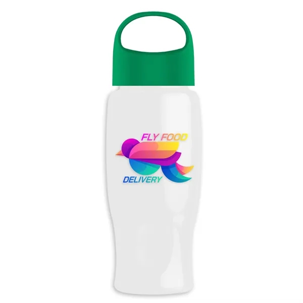 Poly-Pure - 27 Oz. Transparent Bottle With Oval Crest Lid... from ASI 40480 Koozie Group