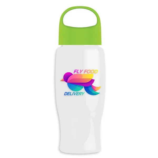 Poly-Pure - 27 Oz. Transparent Bottle With Oval Crest Lid... from ASI 40480 Koozie Group