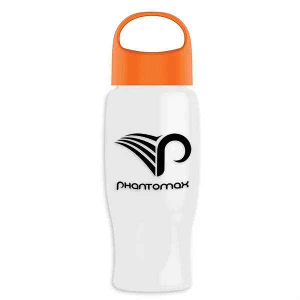 Poly-Pure - 27 Oz. Transparent Bottle With Oval Crest Lid... from ASI 40480 Koozie Group