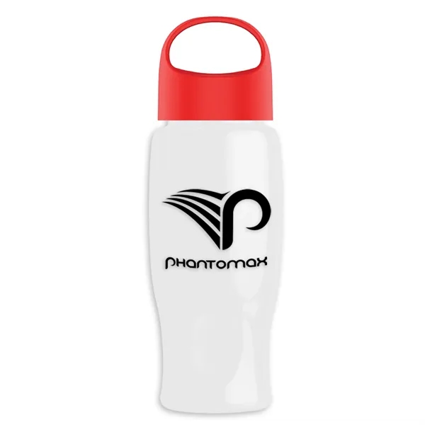 Poly-Pure - 27 Oz. Transparent Bottle With Oval Crest Lid... from ASI 40480 Koozie Group