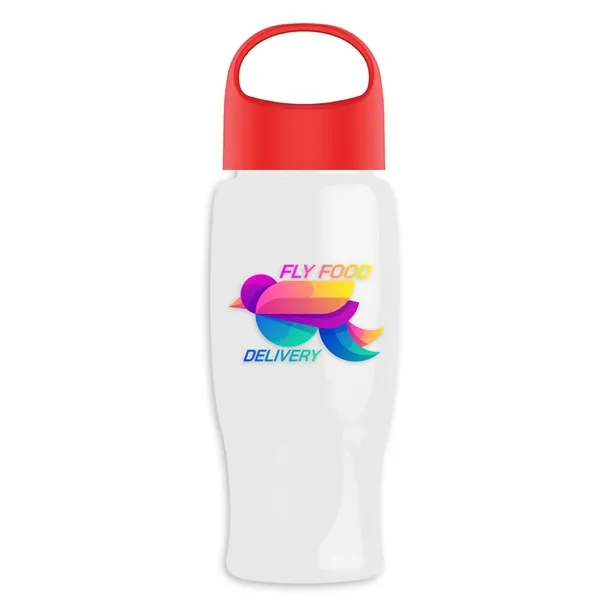 Poly-Pure - 27 Oz. Transparent Bottle With Oval Crest Lid... from ASI 40480 Koozie Group
