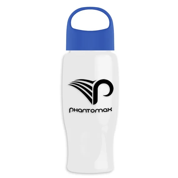 Poly-Pure - 27 Oz. Transparent Bottle With Oval Crest Lid... from ASI 40480 Koozie Group