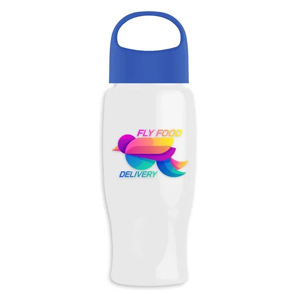 Poly-Pure - 27 Oz. Transparent Bottle With Oval Crest Lid... from ASI 40480 Koozie Group