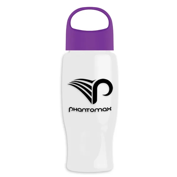 Poly-Pure - 27 Oz. Transparent Bottle With Oval Crest Lid... from ASI 40480 Koozie Group