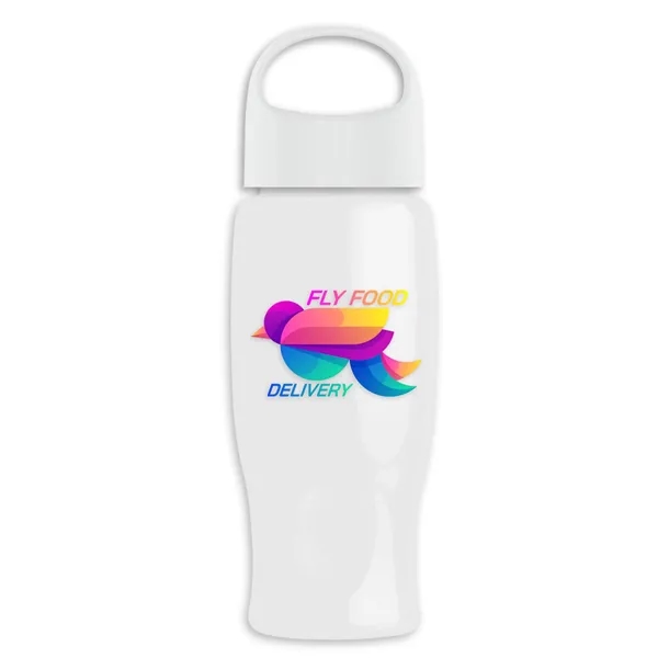 Poly-Pure - 27 Oz. Transparent Bottle With Oval Crest Lid... from ASI 40480 Koozie Group