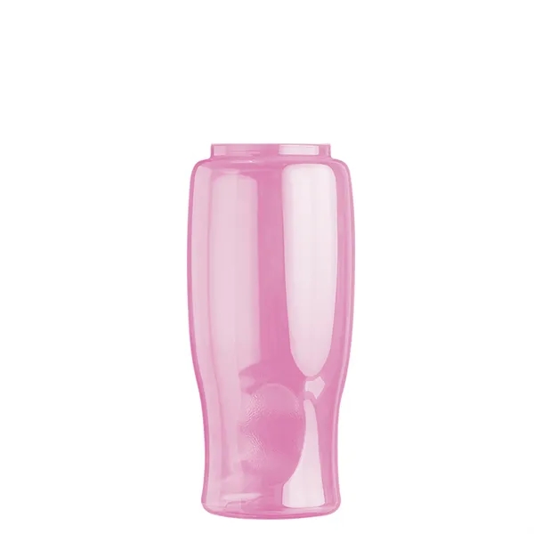 Poly-Pure - 27 Oz. Transparent Bottle With Oval Crest Lid... from ASI 40480 Koozie Group