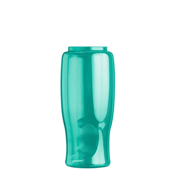Poly-Pure - 27 Oz. Transparent Bottle With Oval Crest Lid... from ASI 40480 Koozie Group