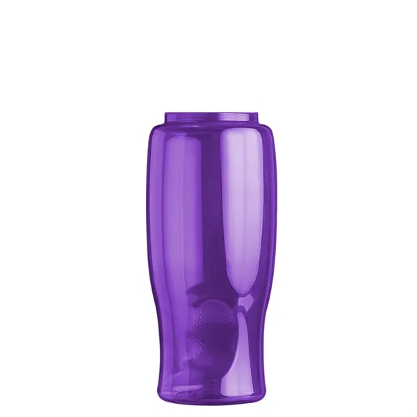 Poly-Pure - 27 Oz. Transparent Bottle With Oval Crest Lid... from ASI 40480 Koozie Group