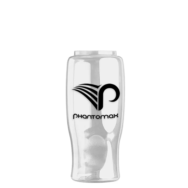 Poly-Pure - 27 Oz. Transparent Bottle With Oval Crest Lid... from ASI 40480 Koozie Group