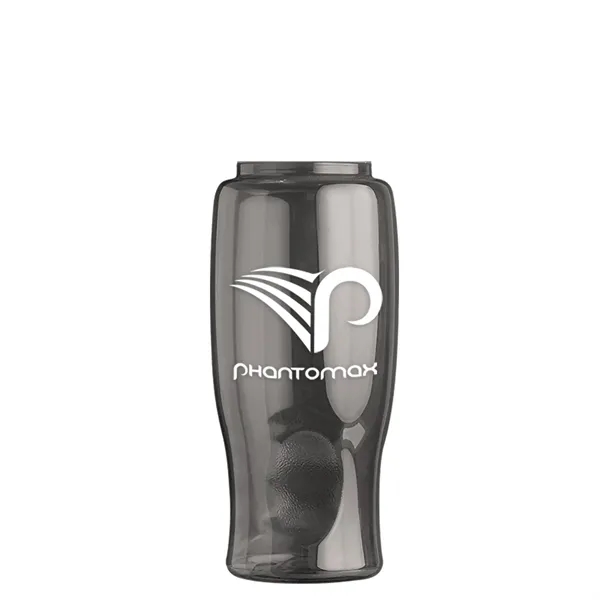 Poly-Pure - 27 Oz. Transparent Bottle With Oval Crest Lid... from ASI 40480 Koozie Group