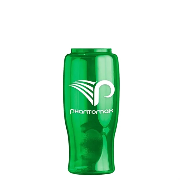 Poly-Pure - 27 Oz. Transparent Bottle With Oval Crest Lid... from ASI 40480 Koozie Group