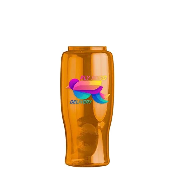Poly-Pure - 27 Oz. Transparent Bottle With Oval Crest Lid... from ASI 40480 Koozie Group
