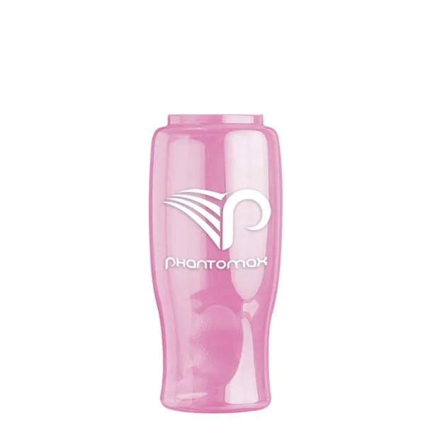 Poly-Pure - 27 Oz. Transparent Bottle With Oval Crest Lid... from ASI 40480 Koozie Group