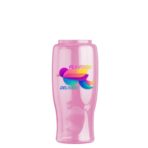 Poly-Pure - 27 Oz. Transparent Bottle With Oval Crest Lid... from ASI 40480 Koozie Group