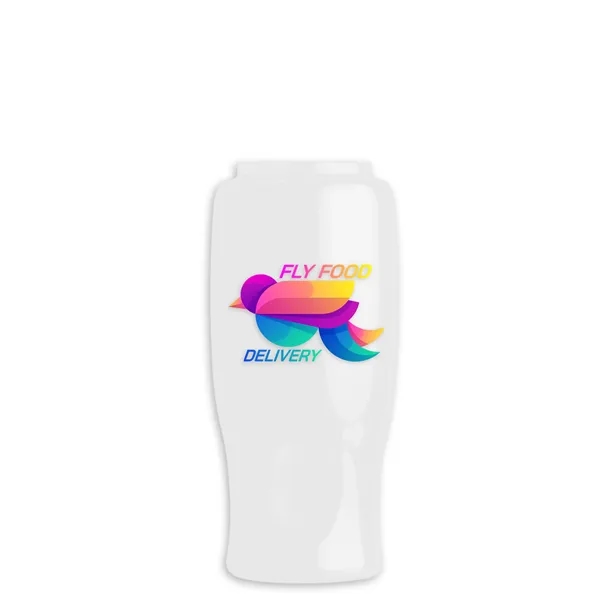 Poly-Pure - 27 Oz. Transparent Bottle With Oval Crest Lid... from ASI 40480 Koozie Group