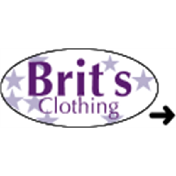 0.75" x 1.5" oval shaped roll labels with a one color... from ASI 89910 Stouse, LLC