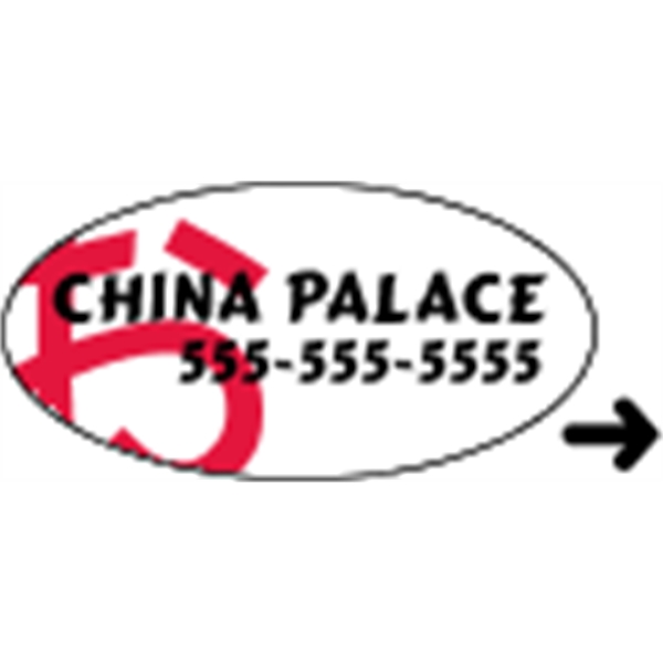 0.75" x 1.5" oval shaped roll labels with a one color... from ASI 89910 Stouse, LLC