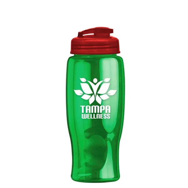 27 oz Transparent Sports Bottles with Flip Top Lid have a... from ASI 40480 Koozie Group