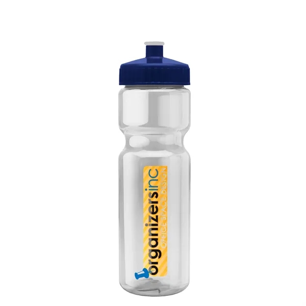Transparent sports bottle, 28 oz., heavy wall design for multiple use.... from ASI 40480 Koozie Group