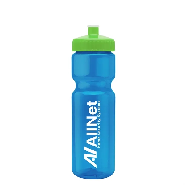 Transparent sports bottle, 28 oz., heavy wall design for multiple use.... from ASI 40480 Koozie Group