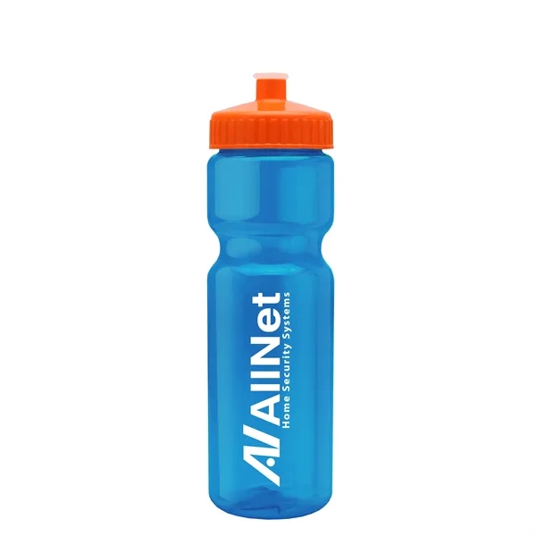 Transparent sports bottle, 28 oz., heavy wall design for multiple use.... from ASI 40480 Koozie Group