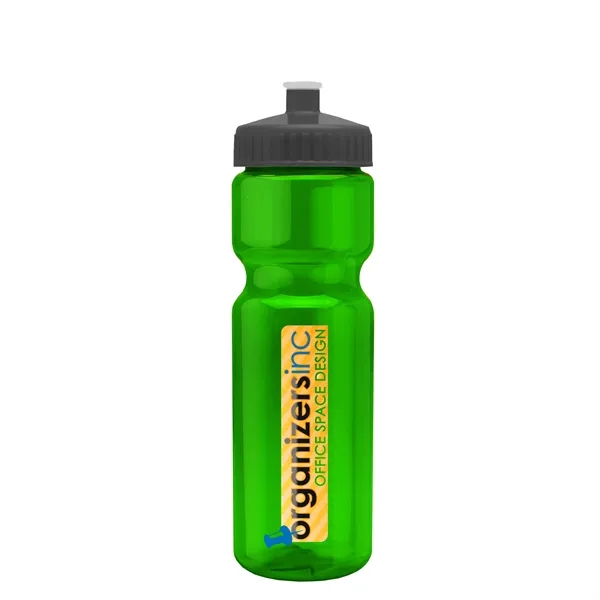 Transparent sports bottle, 28 oz., heavy wall design for multiple use.... from ASI 40480 Koozie Group