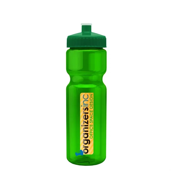 Transparent sports bottle, 28 oz., heavy wall design for multiple use.... from ASI 40480 Koozie Group