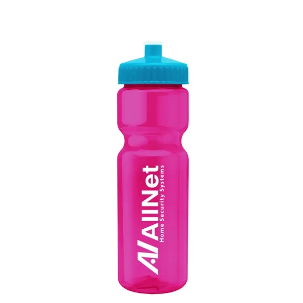 Transparent sports bottle, 28 oz., heavy wall design for multiple use.... from ASI 40480 Koozie Group