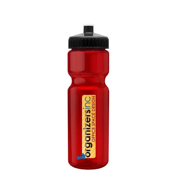 Transparent sports bottle, 28 oz., heavy wall design for multiple use.... from ASI 40480 Koozie Group