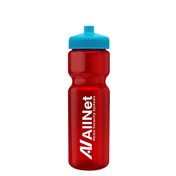 Transparent sports bottle, 28 oz., heavy wall design for multiple use.... from ASI 40480 Koozie Group