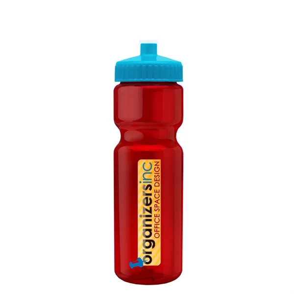 Transparent sports bottle, 28 oz., heavy wall design for multiple use.... from ASI 40480 Koozie Group