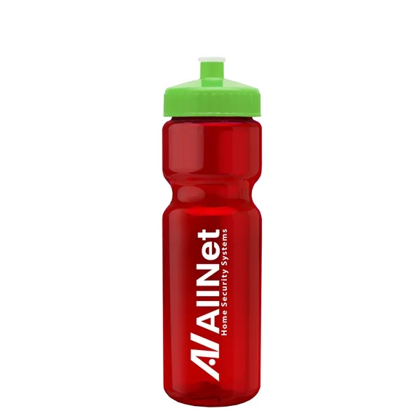 Transparent sports bottle, 28 oz., heavy wall design for multiple use.... from ASI 40480 Koozie Group